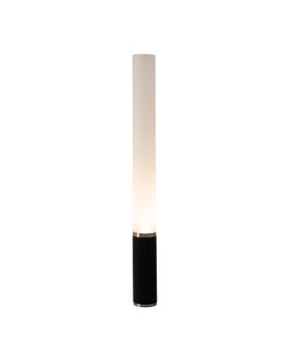 Tambo Cylindro 60" Accent Floor Lamp -  Satin Nickel, Frosted Acrylic, Dimmer Switch