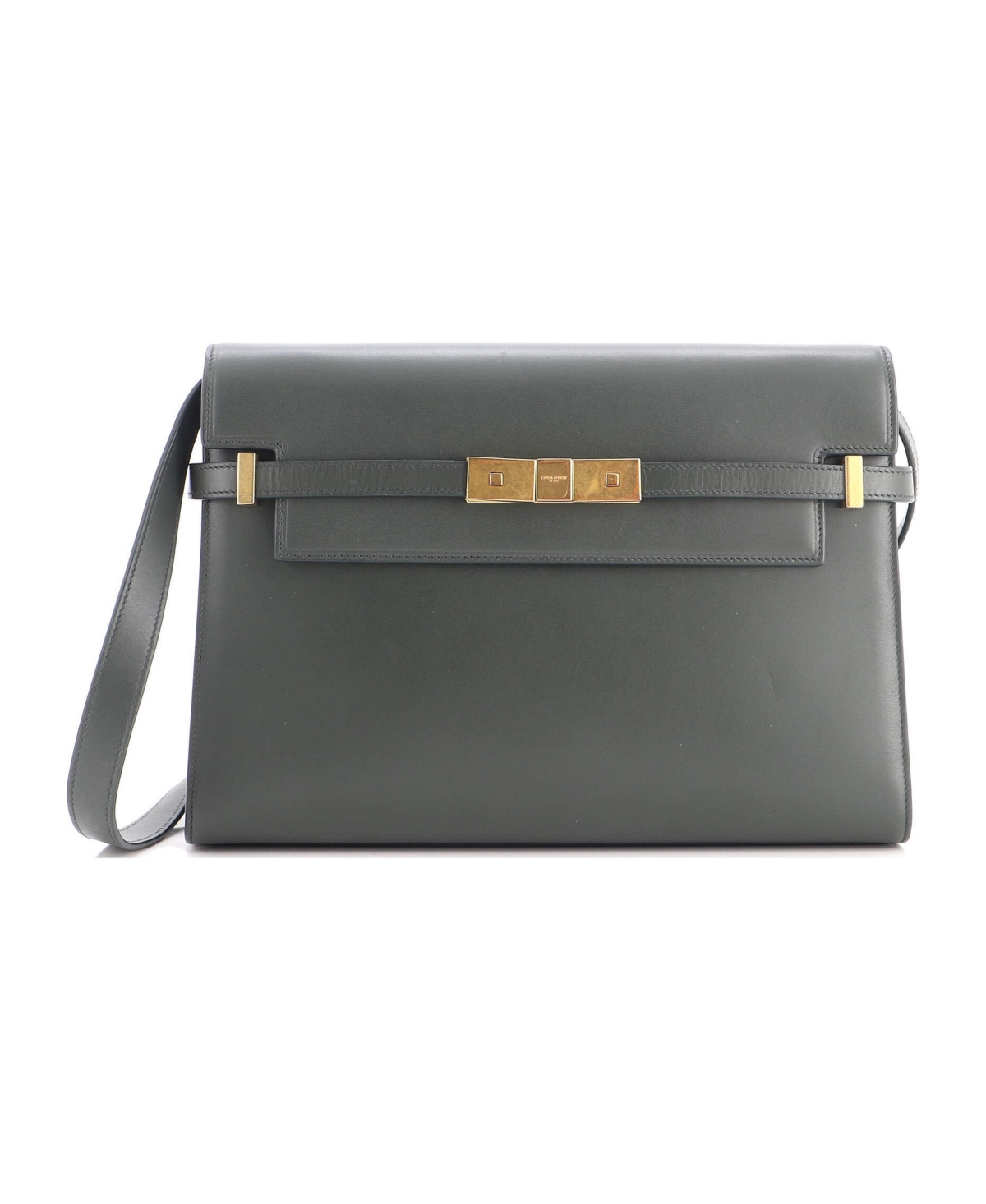 Pre-Owned Saint Laurent Medium Manhattan Shoulder Bag Leather - Green