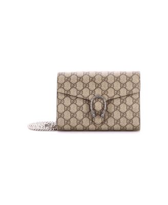 Small Dionysus Chain Wallet GG Coated Canvas