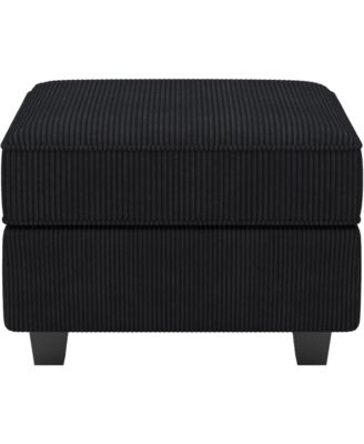 26 Inch Corduroy Ottoman With Storage