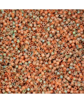 Verdara Rose Sandstone 11/0 Glass Cylindrical Seed Beads, 25 Gram for Jewelry Making, Bracelets, Necklaces, Earrings and Embroidery
