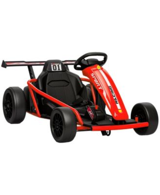 24V 7AH Electric Drift Go Kart with Dual Motors, Up to 154 lbs, Ages 8-12