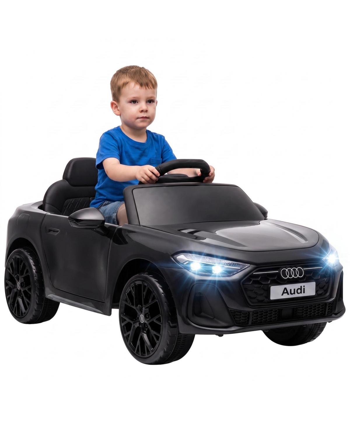 Glintex Audi A5L Remote Control Ride-On Car with Lockable Doors, 1-Seat, Ages 3-6