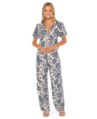 Women's Jensen High-Rise Wide-Leg Scallop Hem Pants