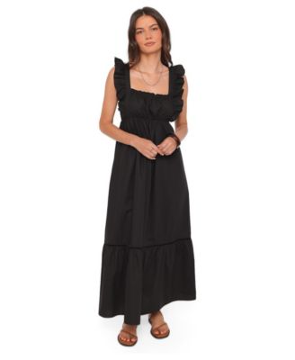Women's Danity Square Neck Tiered Maxi Dress