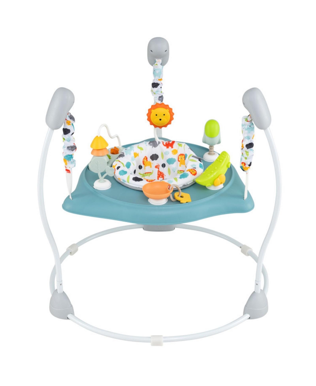 Sugift Rotatable Seat Baby Activity Jumper with Adjustable Height - Blue