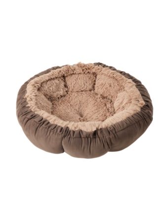 Buttercup Faux Suede Round Pet Bed, 22"