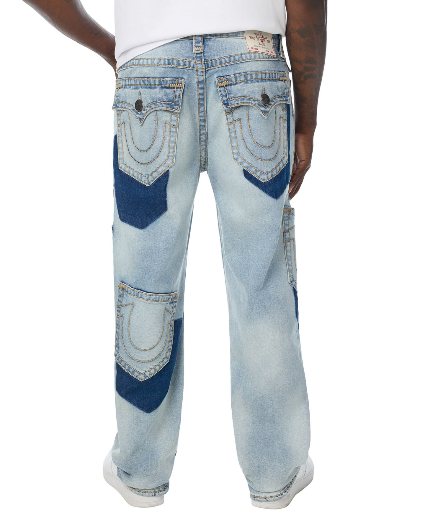 Мужские джинсы True Religion Bobby Baggy-Fit Light-Wash, цвет: Варёный — фото 3
