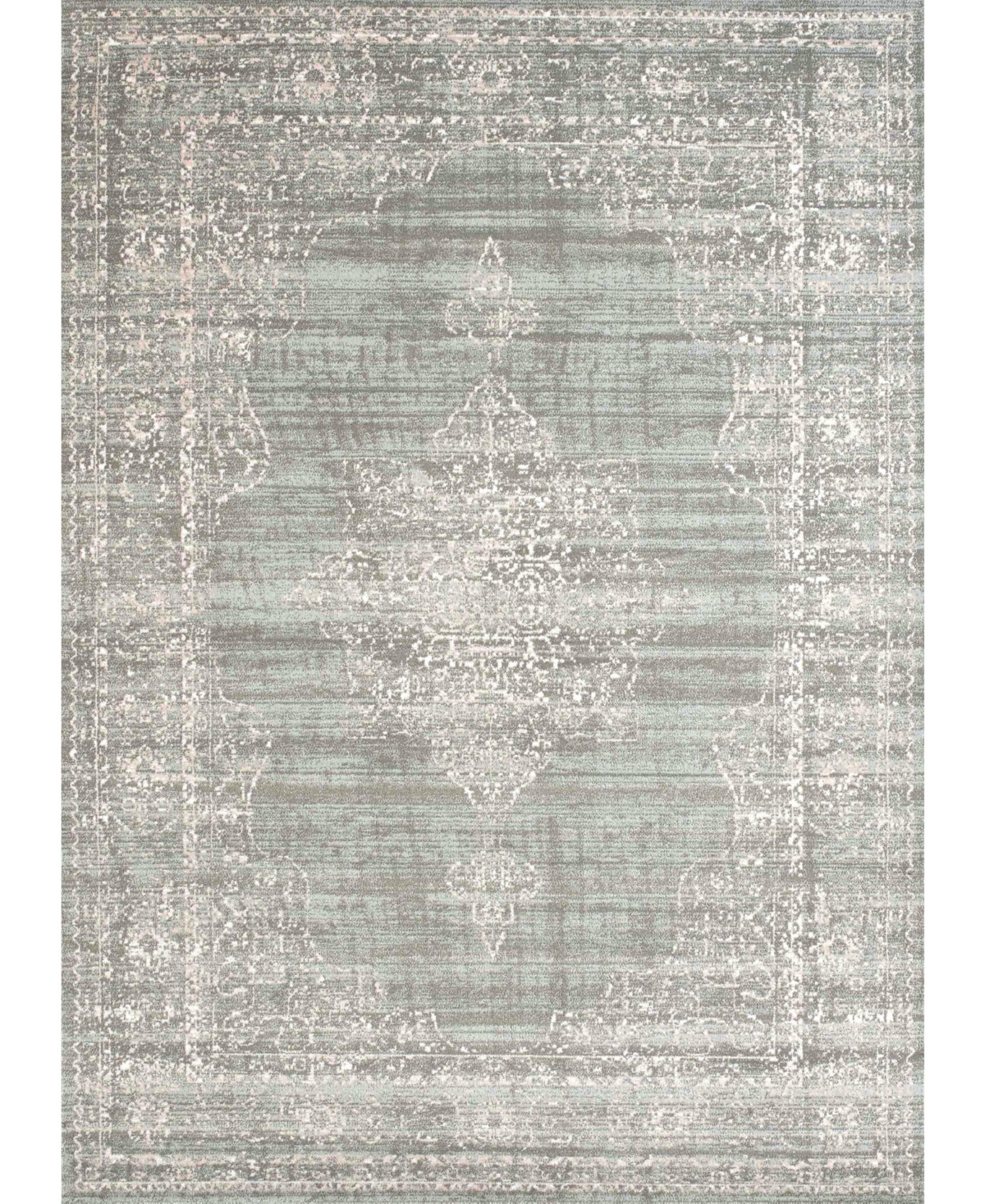Closeout! Km Home 3563/0050/Green Cantu Green 3'3" x 4'11" Area Rug