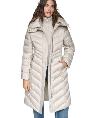 Women's Clements Chevron Quilted Puffer Coat