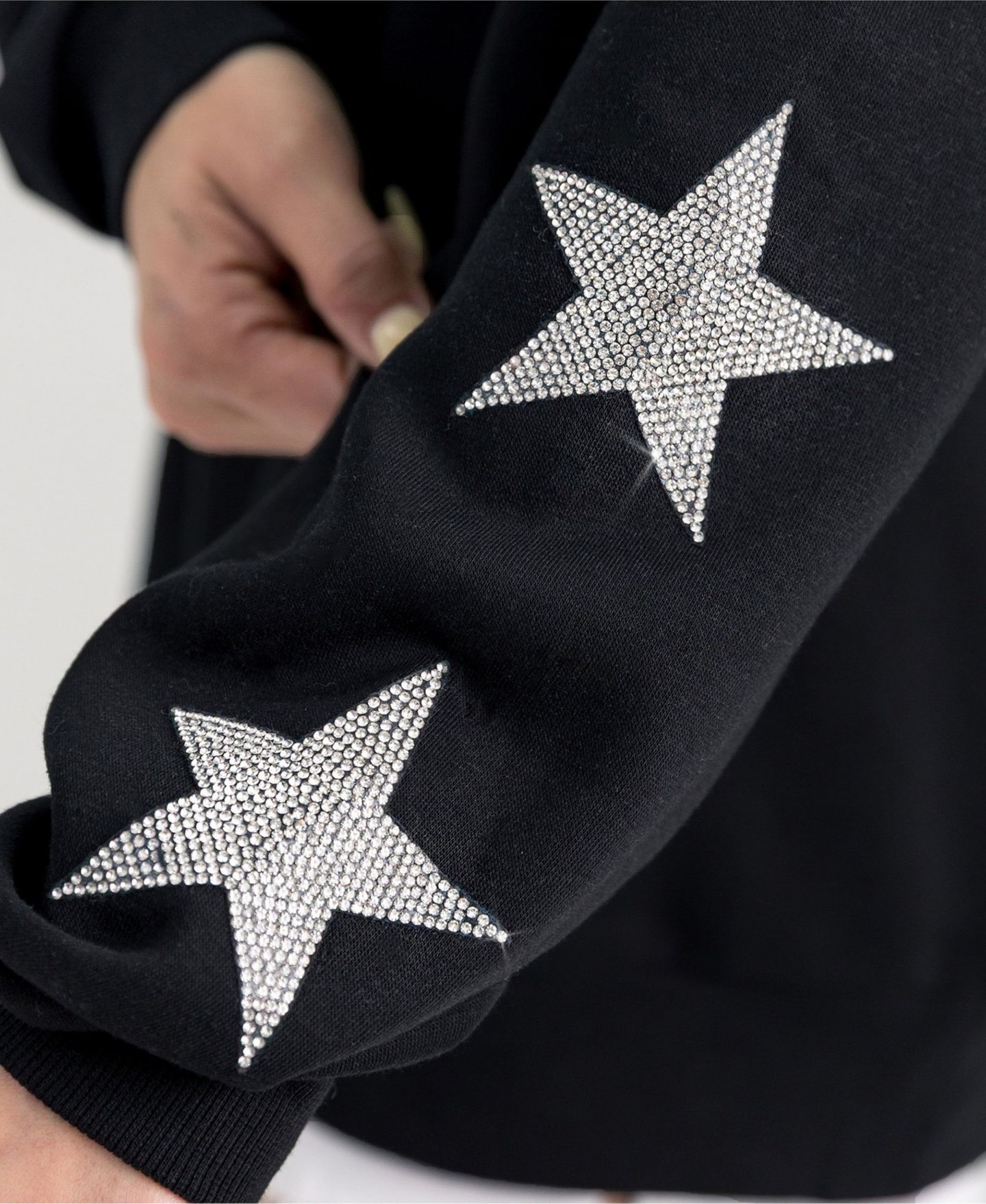 Женская толстовка Gameday Couture Black Minnesota Vikings Pure Victory Rhine stud Star-Sleeve Pullover — фото 3