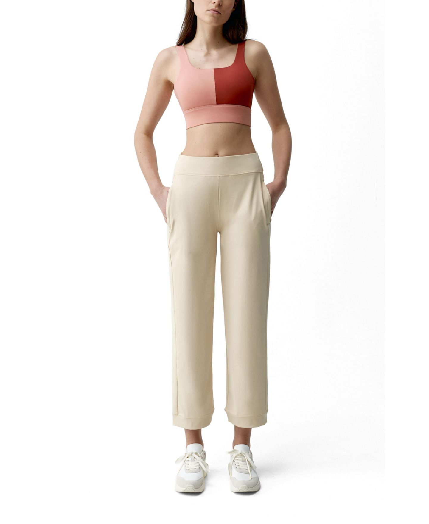 Женские брюки Born Living Yoga Egan Wide-Leg Ankle-Length Side-Pocket, цвет: Straw — фото 4