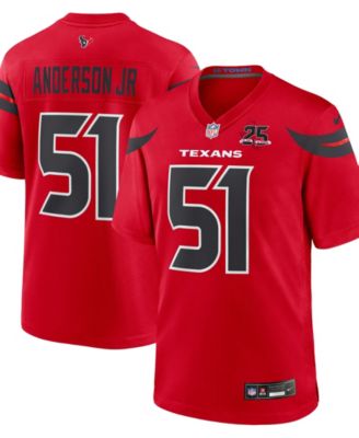 Men's Will Anderson Jr. Red Houston Texans Alternate 25th Season Game Jersey