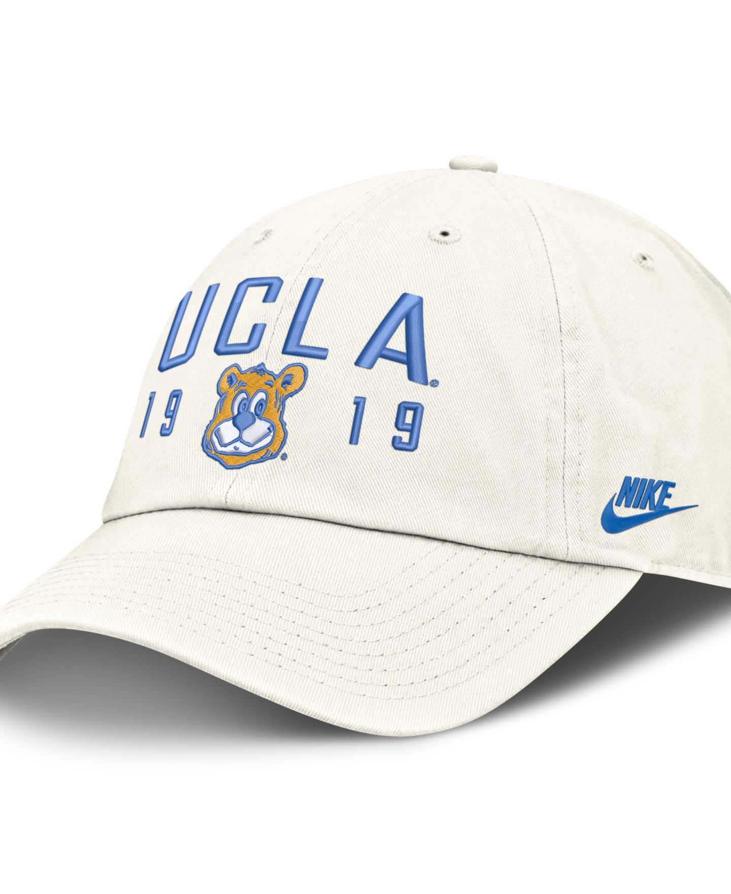 Мужская кепка Nike White Ucla Bruins Legacy Letter Location Club Adjustable Hat — фото 1