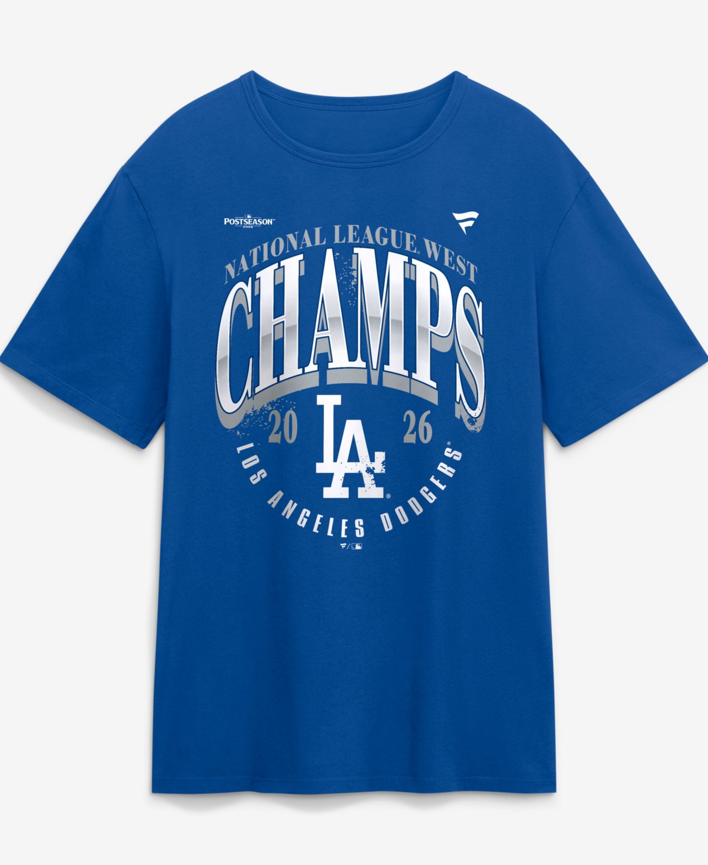 Мужская футболка Fanatics Royal Los Angeles Dodgers 2026 NL West Division Champions Distressed — фото 1