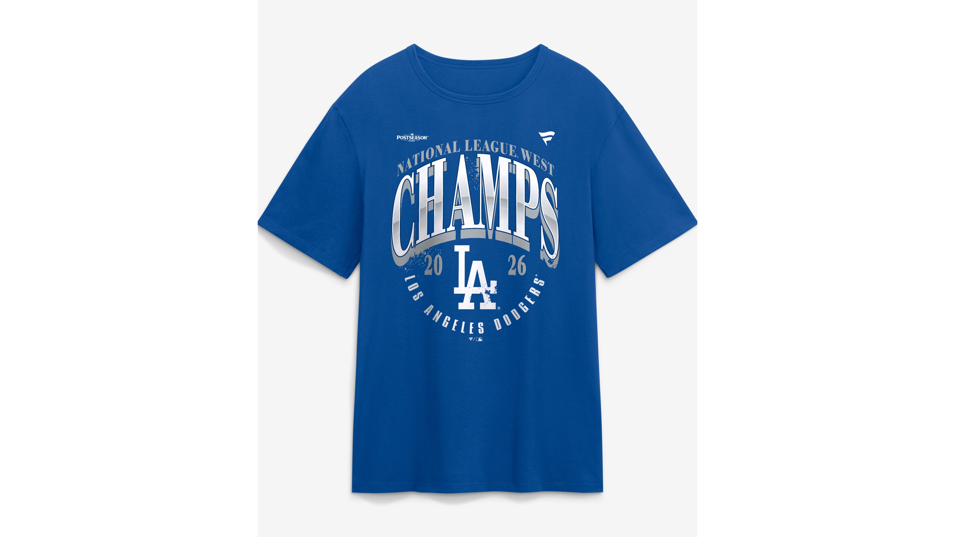Fanatics Men's Royal Los Angeles Dodgers 2026 Nl West Division Champions Distressed T-Shirt