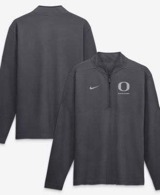 Men's Anthracite Oregon Ducks Dri-FIT Victory Half-Zip Pullover