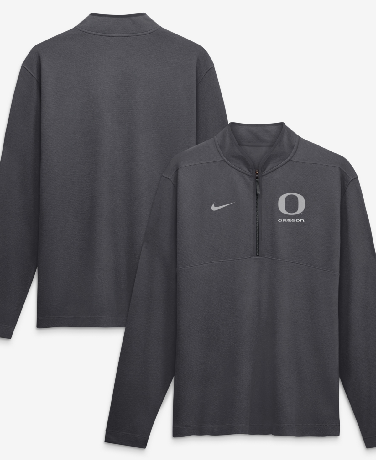 Nike Men's Anthracite Oregon Ducks Dri-fit Victory Half-Zip Pullover - Anthracite