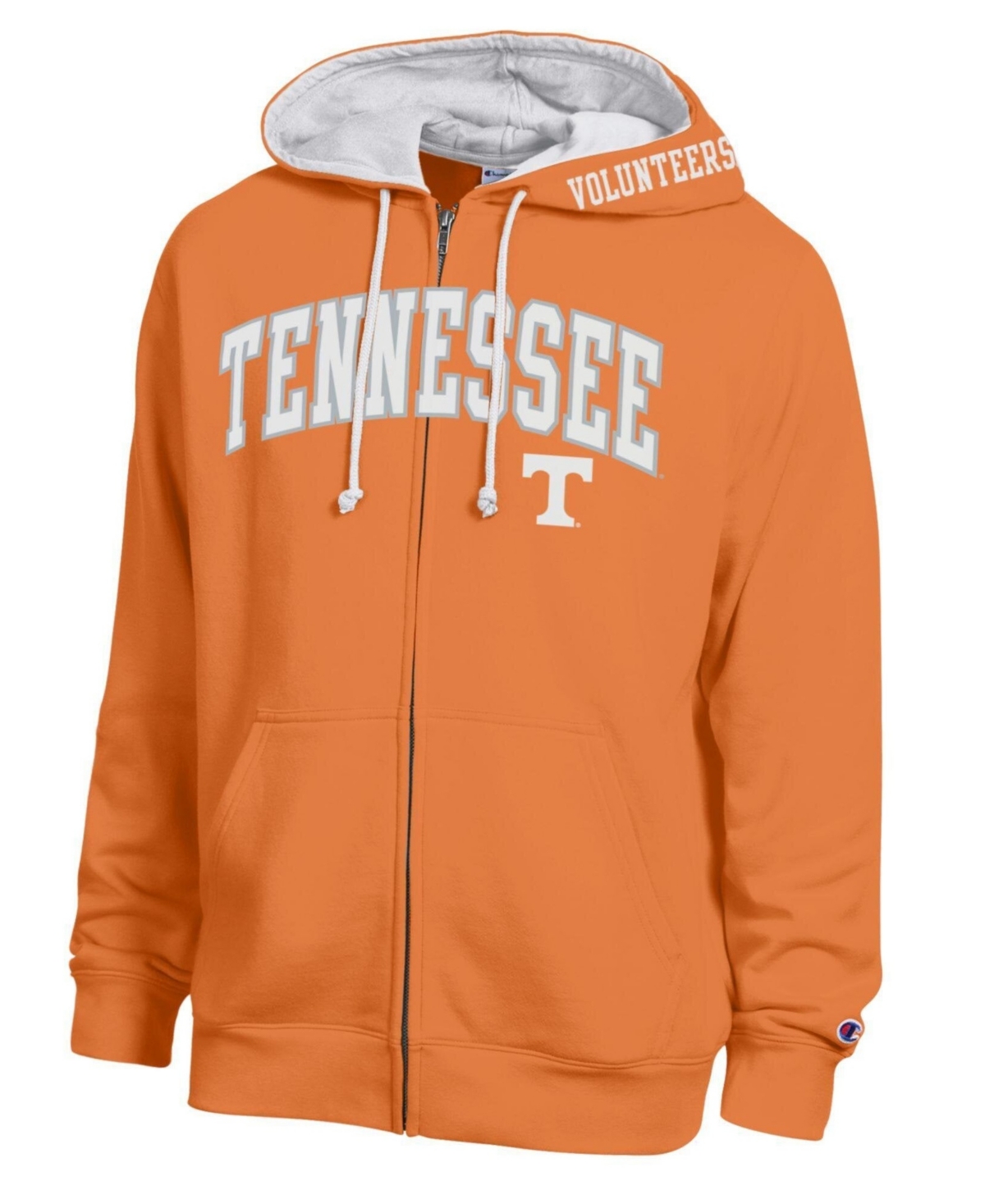Champion Men's Tennessee Orange Tennessee Volunteers Arch Logo Full-Zip Fleece Hoodie - Tennessee Orange