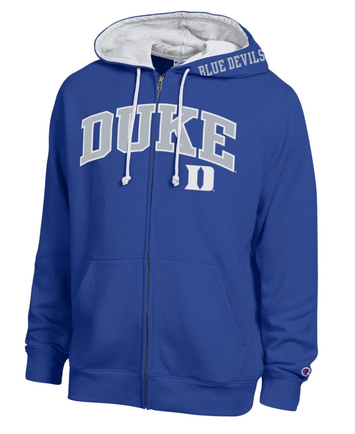 Champion Men's Royal Duke Blue Devils Arch Logo Full-Zip Fleece Hoodie - Royal