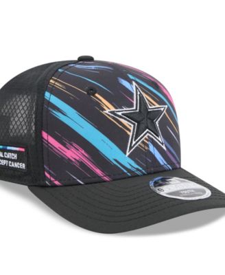 Big Boys' and Girls' Black Dallas Cowboys 2026 NFL Crucial Catch 9SEVENTY Adjustable Trucker Hat