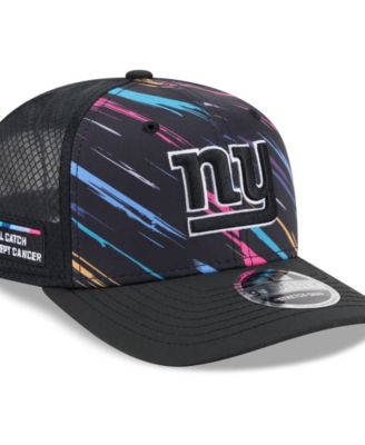 Big Boys' and Girls' Black New York Giants 2026 NFL Crucial Catch 9SEVENTY Adjustable Trucker Hat