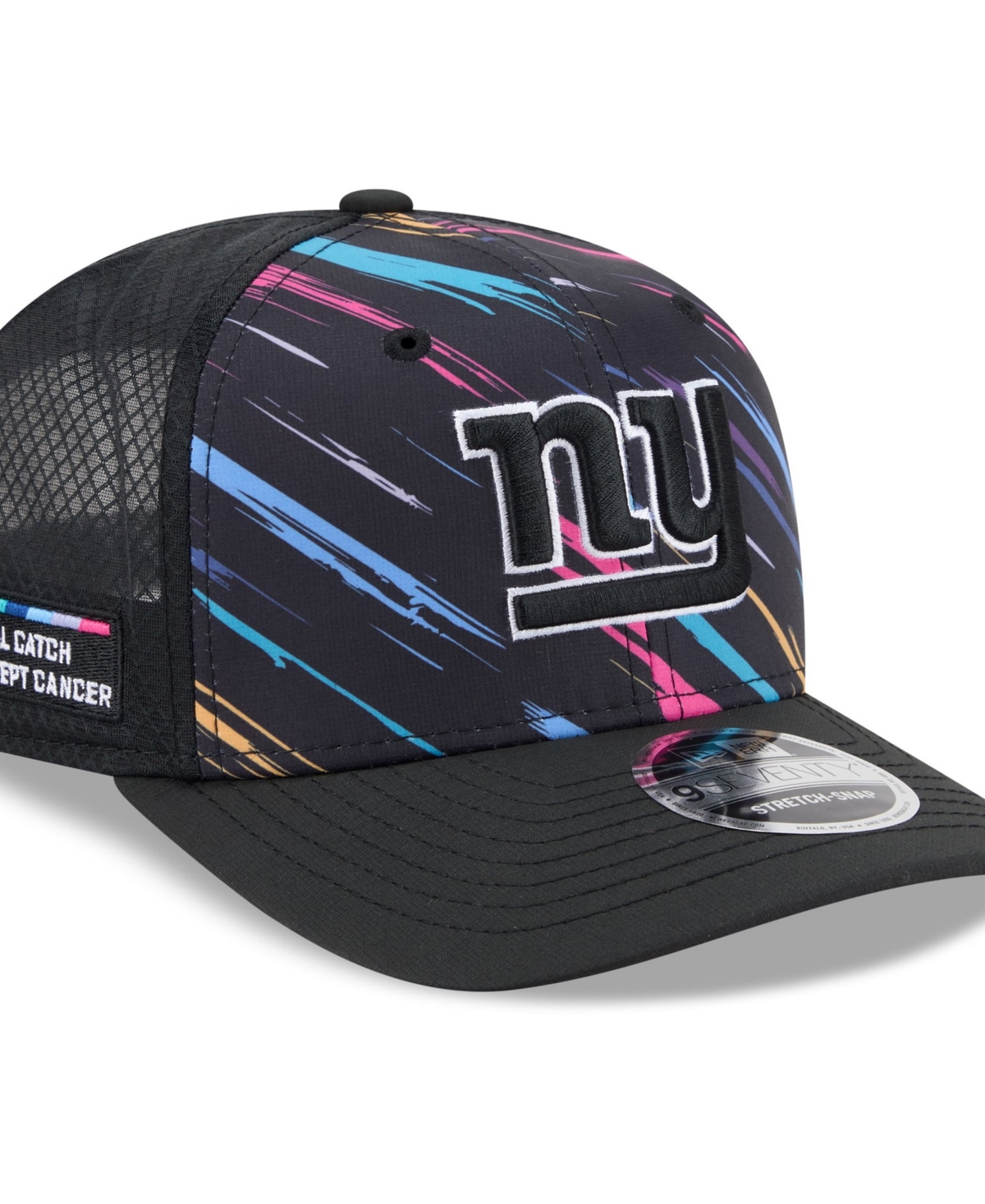 New Era Big Boys' and Girls' Black New York Giants 2026 Nfl Crucial Catch 9SEVENTY Adjustable Trucker Hat - Black