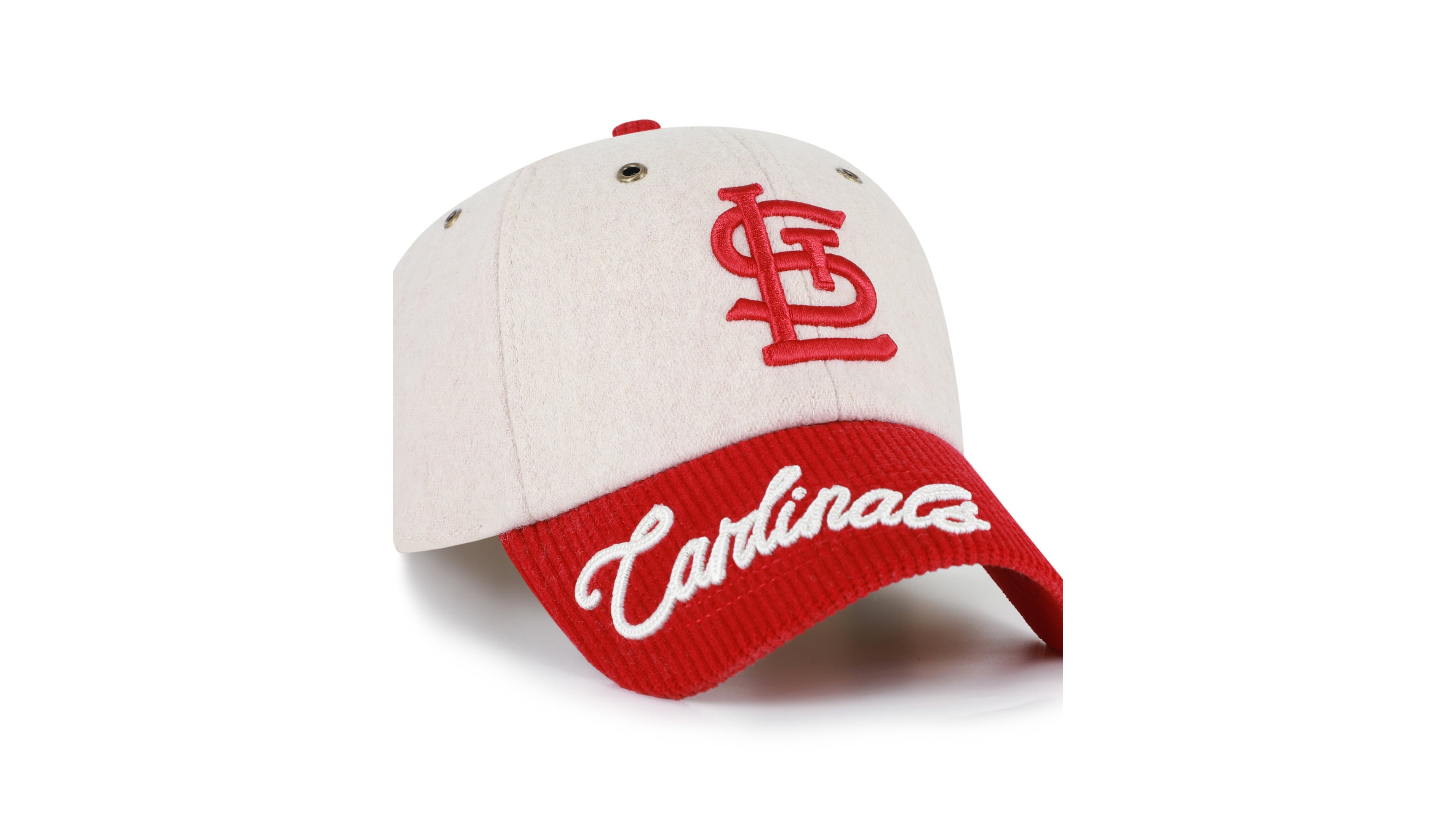 '47 Brand Men's Natural/Red St. Louis Cardinals Rope Script Clean Up Adjustable Hat