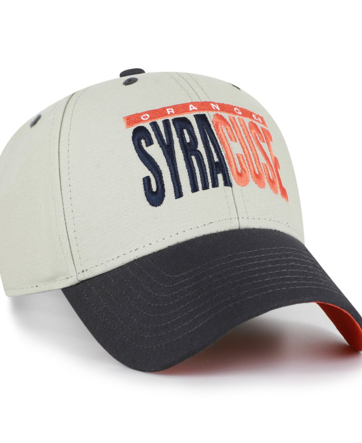 Кепка '47 Brand Gray/Black Syracuse Orange Half Block Text MVP Adjustable Hat — фото 4