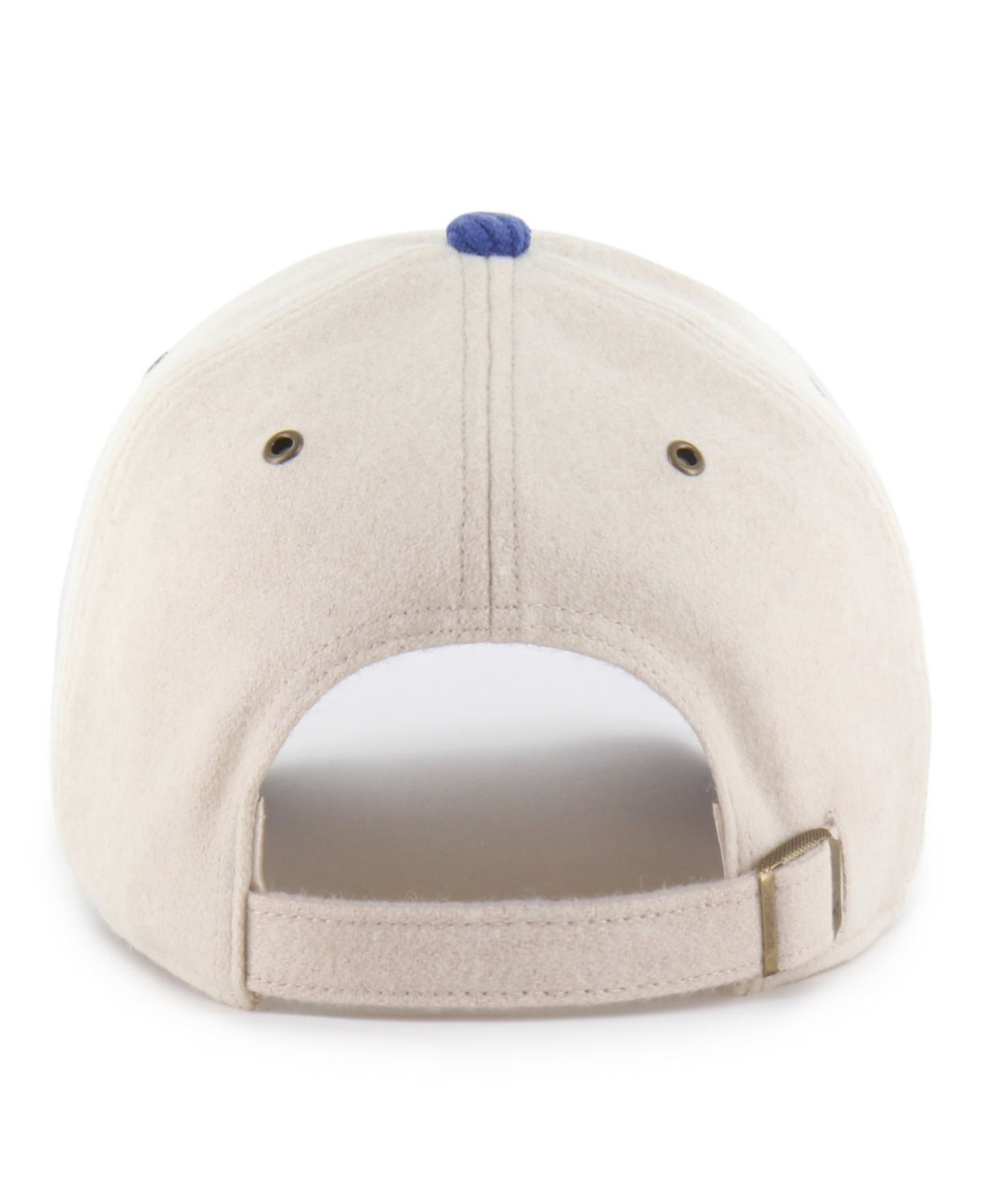 Женская кепка '47 Brand Cream/Royal Florida Gators Rope Script Clean Up Adjustable Hat — фото 2