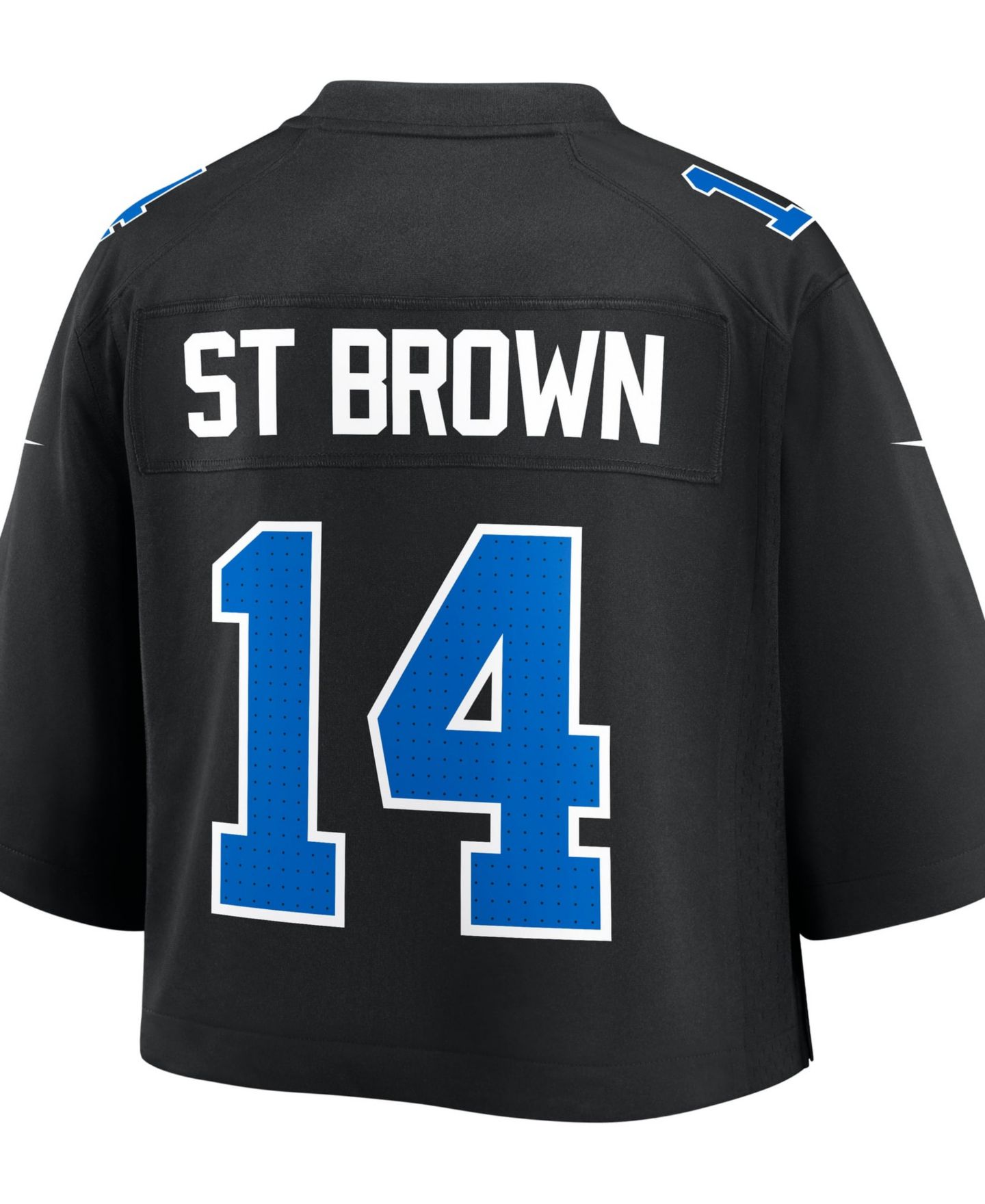 Женский топ Nike Amon-Ra St. Brown Black Detroit Lions Cropped Fashion Game Jersey — фото 2