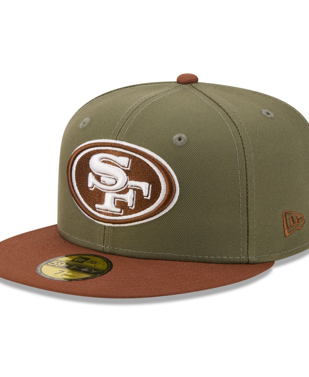 New Era Men's Olive/Brown San Francisco 49ers Color Pack 59FIFTY Fitted Hat - Olive, Brown