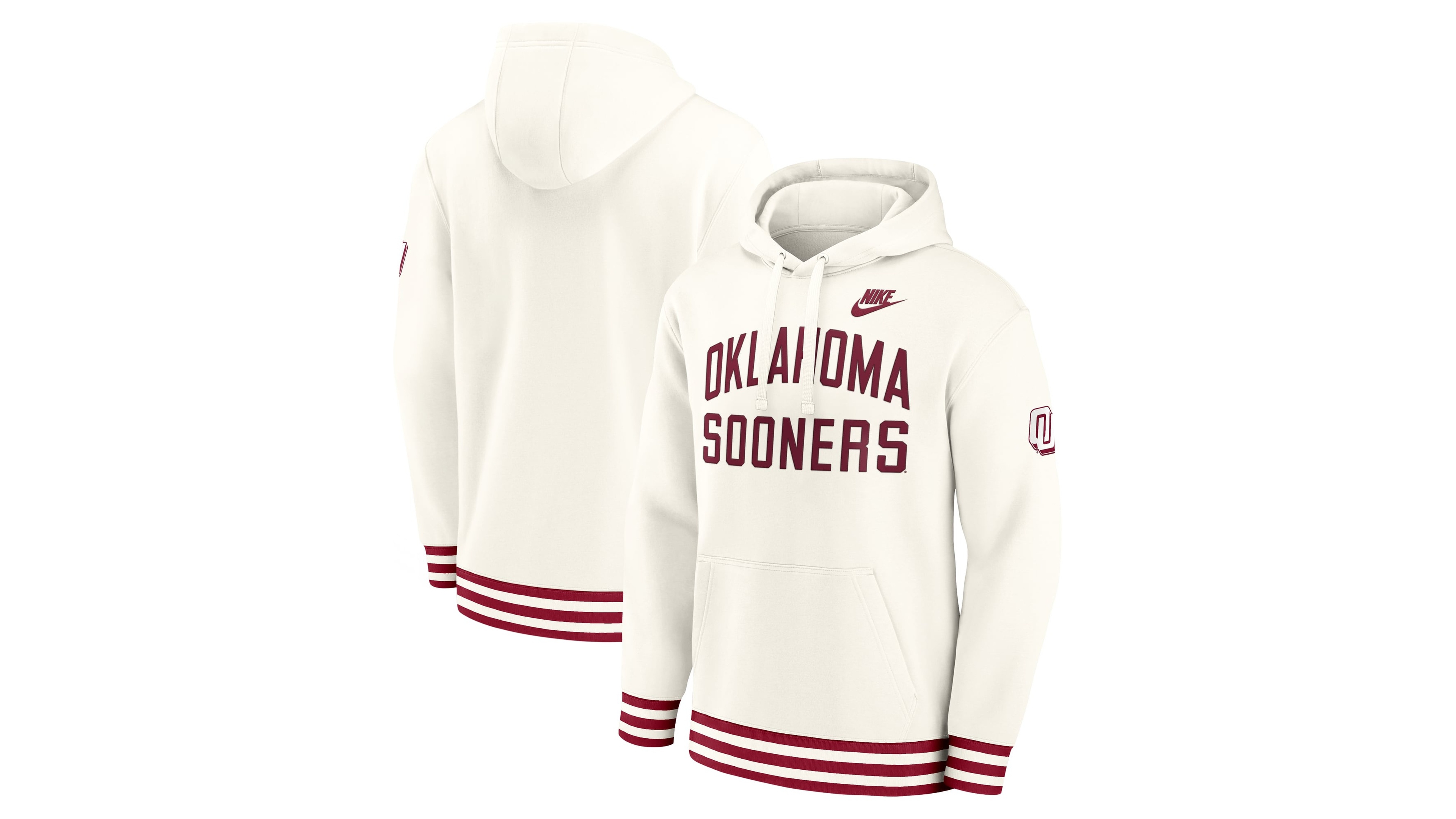 Nike Men's Cream Oklahoma Sooners Legacy Retro Pullover Hoodie
