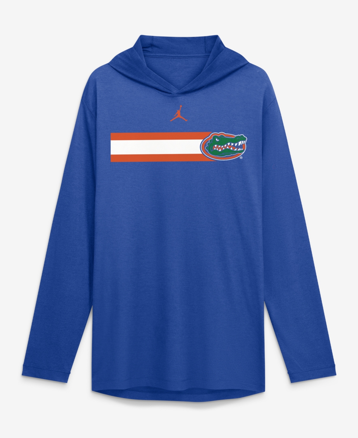 Jordan Men's Royal Florida Gators Primetime Pattern Tri-Blend Dri-fit Long-Sleeves Hooded T-Shirt - Royal