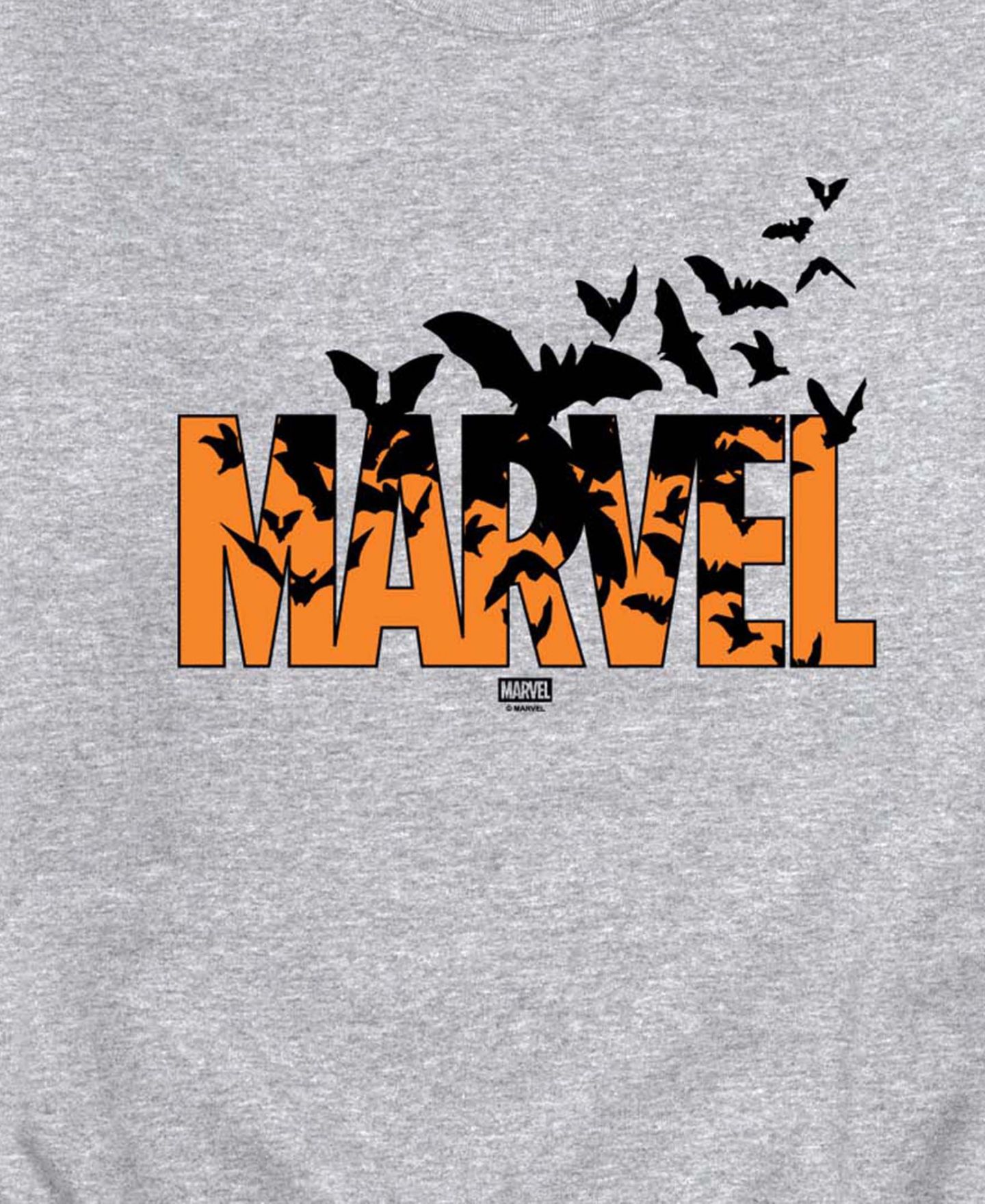 Мужская толстовка AIRWAVES Halloween Bat Logo Long-Sleeve Fleece, цвет: Меланжевый — фото 3