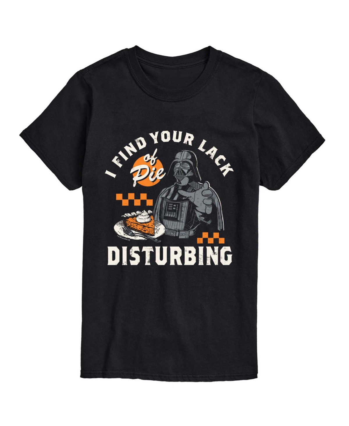 Hybrid Apparel Men's Star Wars Find Your Lack of Pie Disturbing T-Shirt in Black - Size XL