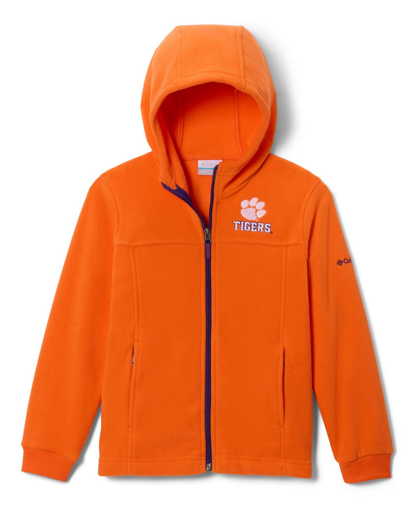 Детское худи Columbia Orange Clemson Tigers Flanker Fleece Full-Zip — фото 4