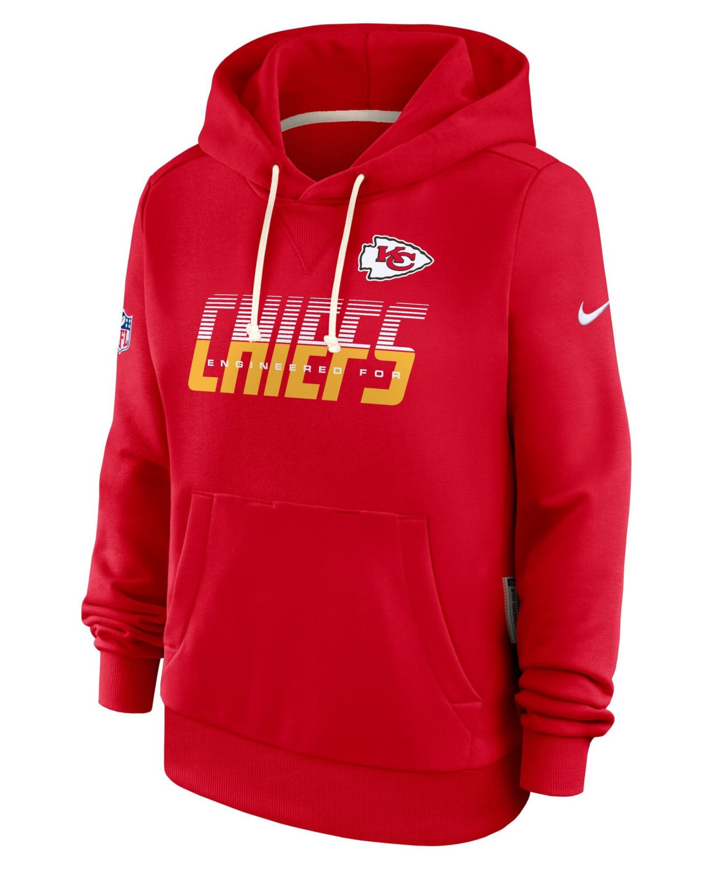 Женское худи Nike Red Kansas City Chiefs Sideline Standard Issue Dri-FIT — фото 4