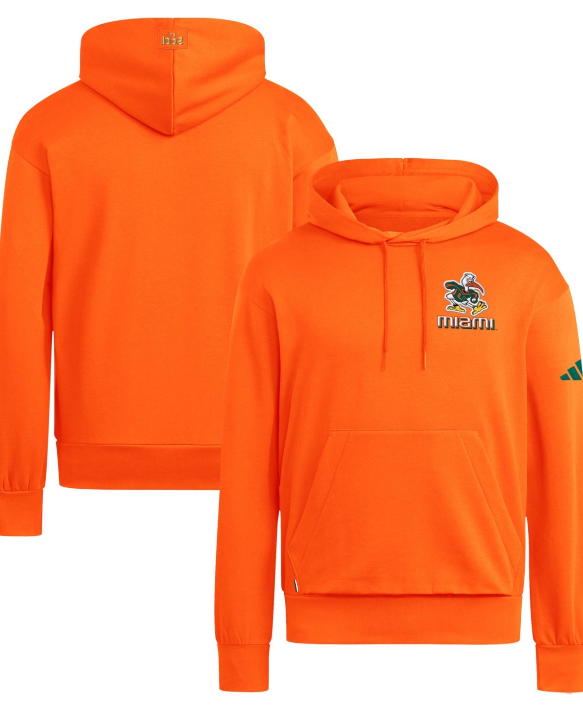 adidas Men's Orange Miami Hurricanes It's Back Fleece Hoodie