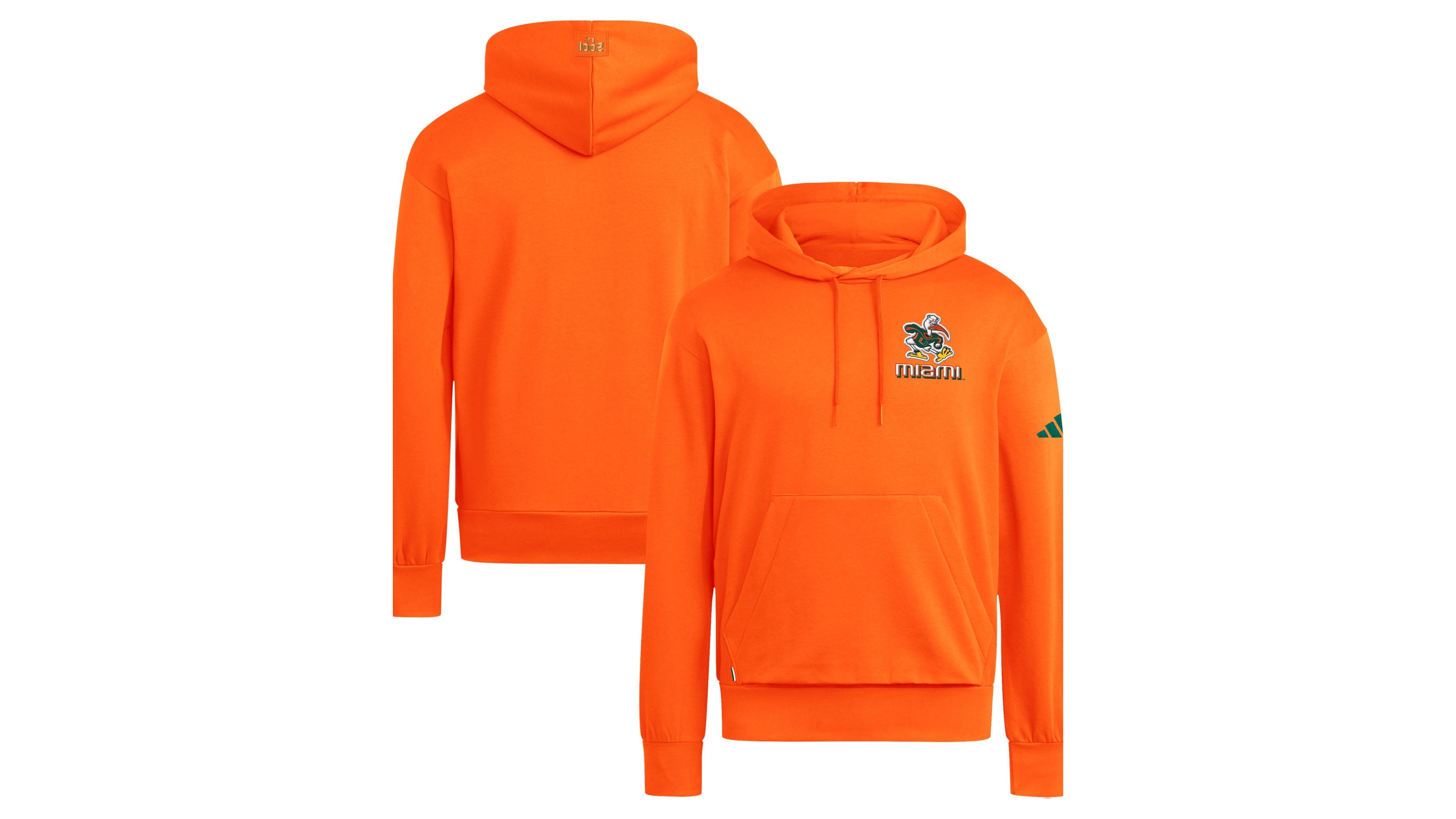 adidas Men's Orange Miami Hurricanes It's Back Fleece Hoodie