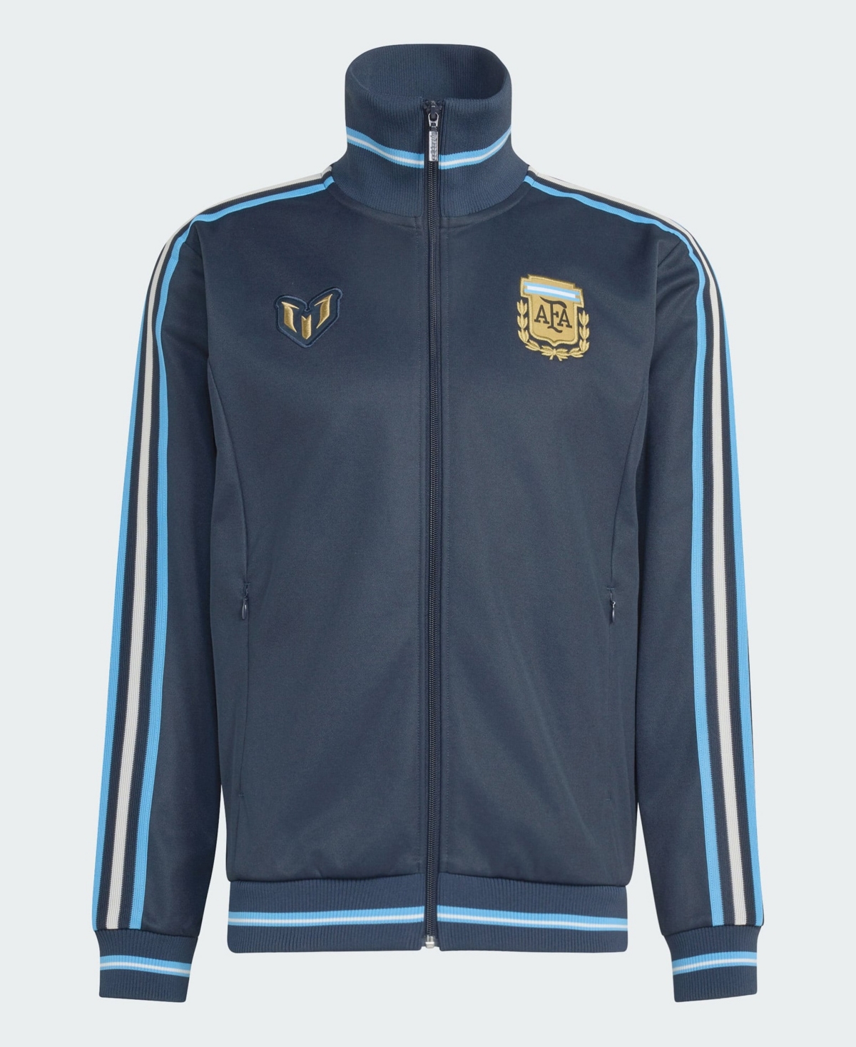 adidas Men's Navy Argentina National Team Afa x Messi Full-Zip Track Jacket - Navy