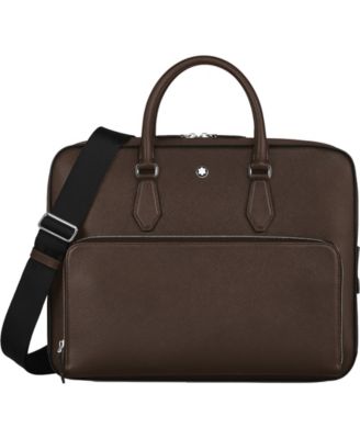 Men's Sartorial Leather Padded Briefcase for Devices Up to 13"