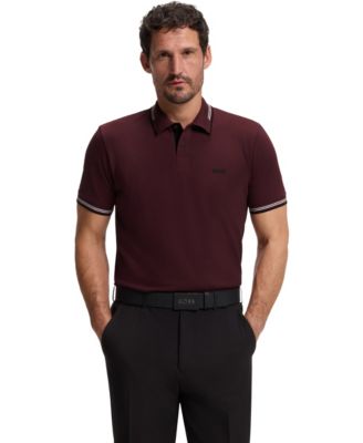 Men’s Stretch-Cotton Slim-Fit Logo Polo Shirt