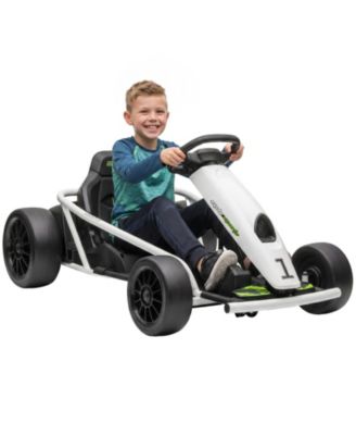 24V Electric Drift Go Kart for Kids with 2 Speeds, Up to 8.1 mph, Ages 8-12