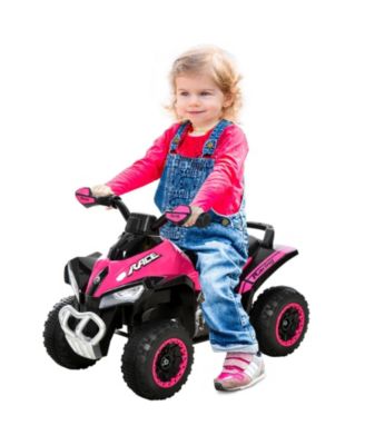 Foot-to-Floor Toddler ATV Ride-On Car with LED Headlights and Music, 18-36 Months