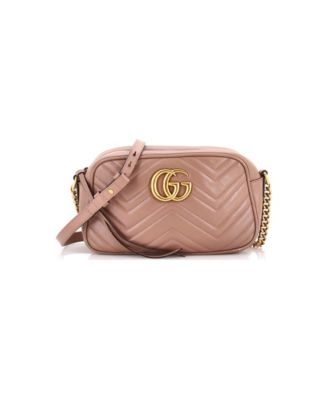 Pre-Owned Gucci Small GG Marmont Shoulder Bag Matelasse Leather