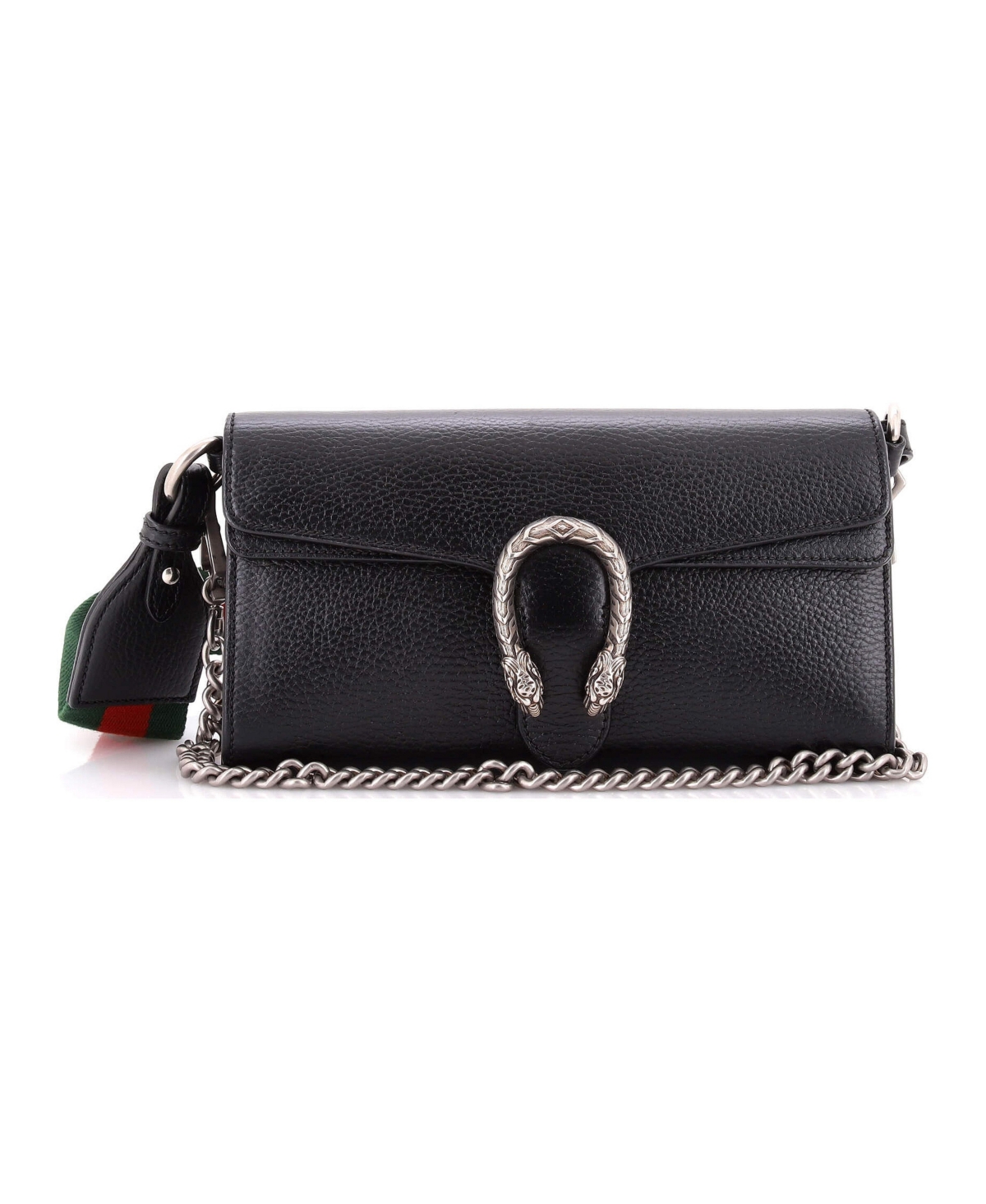 Pre-Owned Gucci Small Dionysus East-West Flap Bag Leather - Black