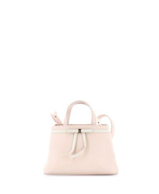 Mini Bow Top Handle Bag Leather