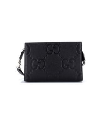 Zip Crossbody Bag Jumbo GG Embossed Leather