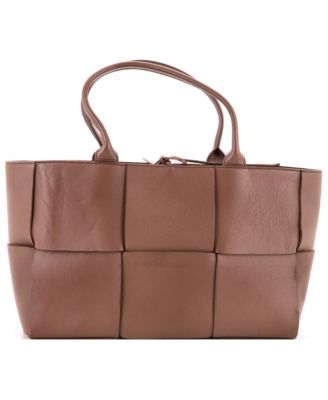 Medium Arco Tote Maxi Intrecciato Leather